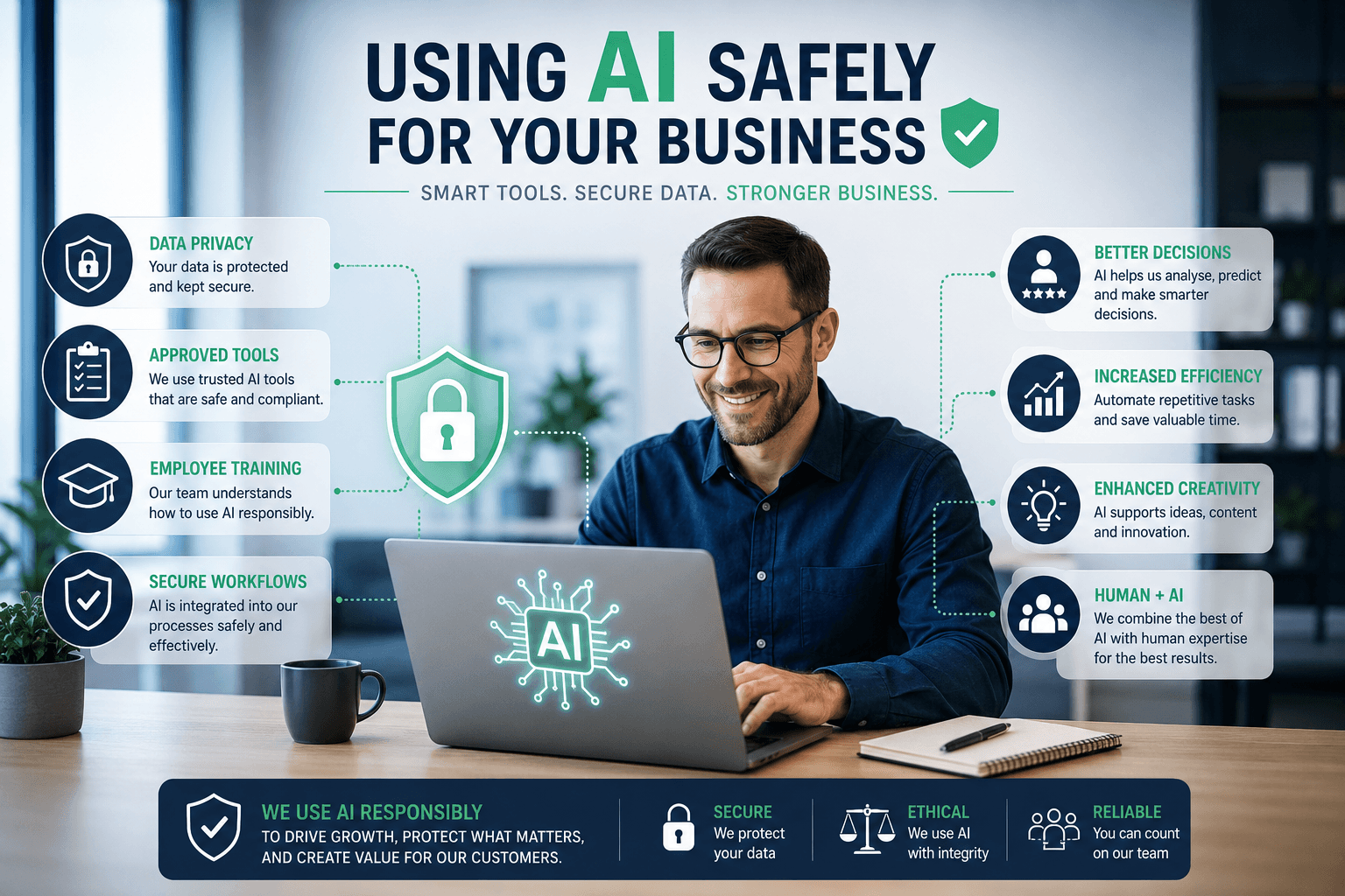 Using AI at Work: Practical Rules to Keep Your Business Data Safe