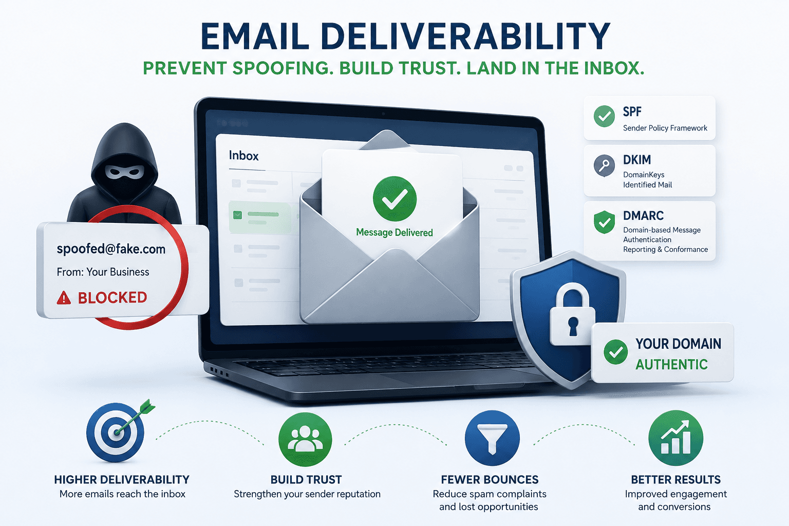 Email Deliverability and Spoofing: The Three DNS Records Every Irish SME Should Have